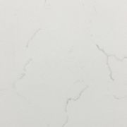 ST Quartz Bianco Merino slab, a soft white quartz with delicate and wispy light grey veins for a subtle marble effect.