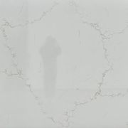 Full polished slab of ST Quartz Nevada, a bright white quartz with an intricate and delicate web of warm, golden-beige veins