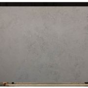 Full slab of ST Quartz Kasha, a light grey quartz with a soft, mottled pattern that creates a subtle concrete or limestone effect