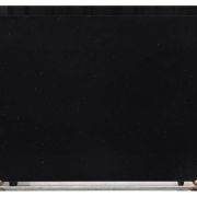 Full slab of ST Quartz Nero Sparkle, a deep black quartz with a uniform distribution of bright, reflective mirror flecks